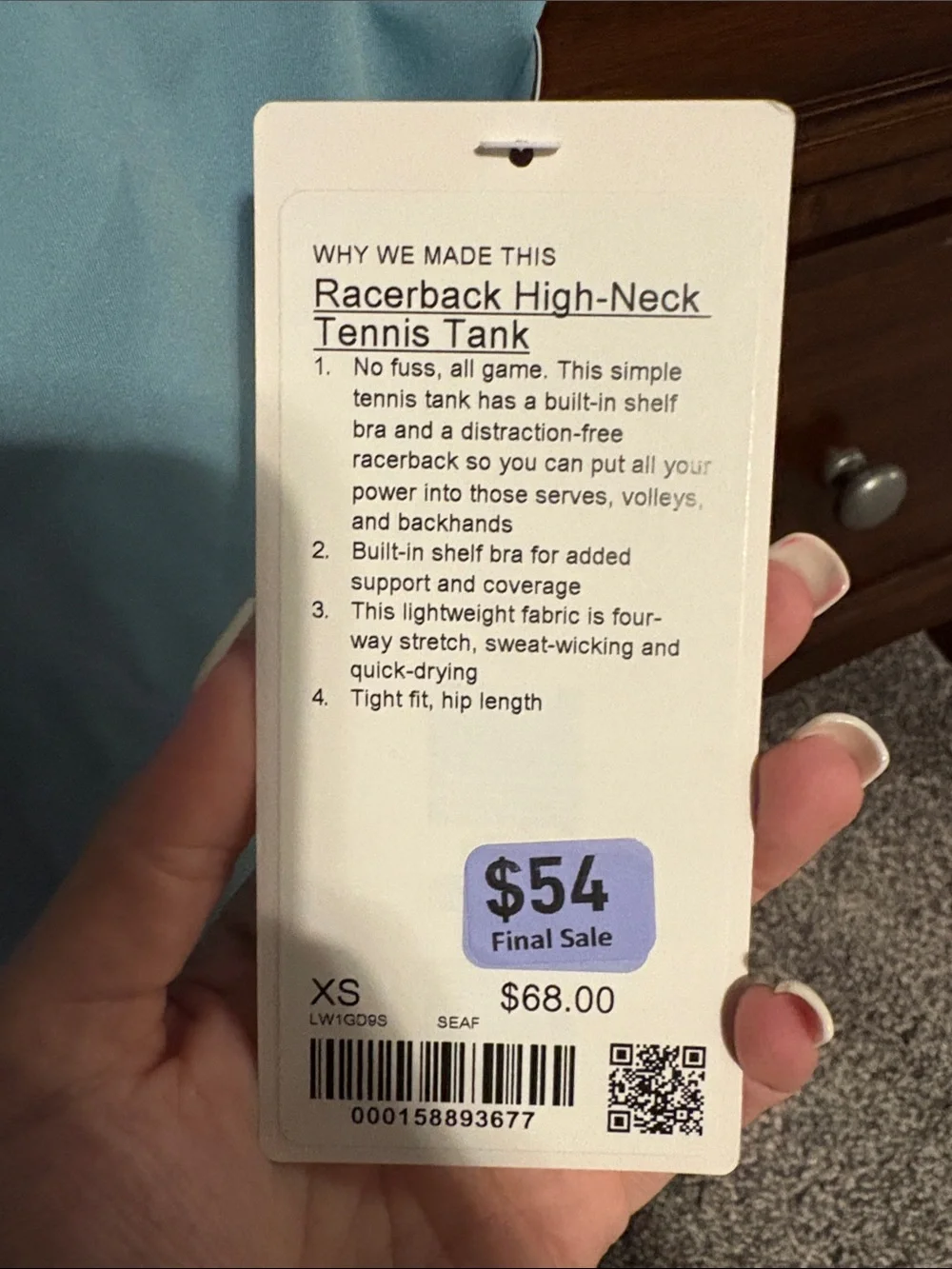 Lululemon Racerback High Neck Tennis Tank